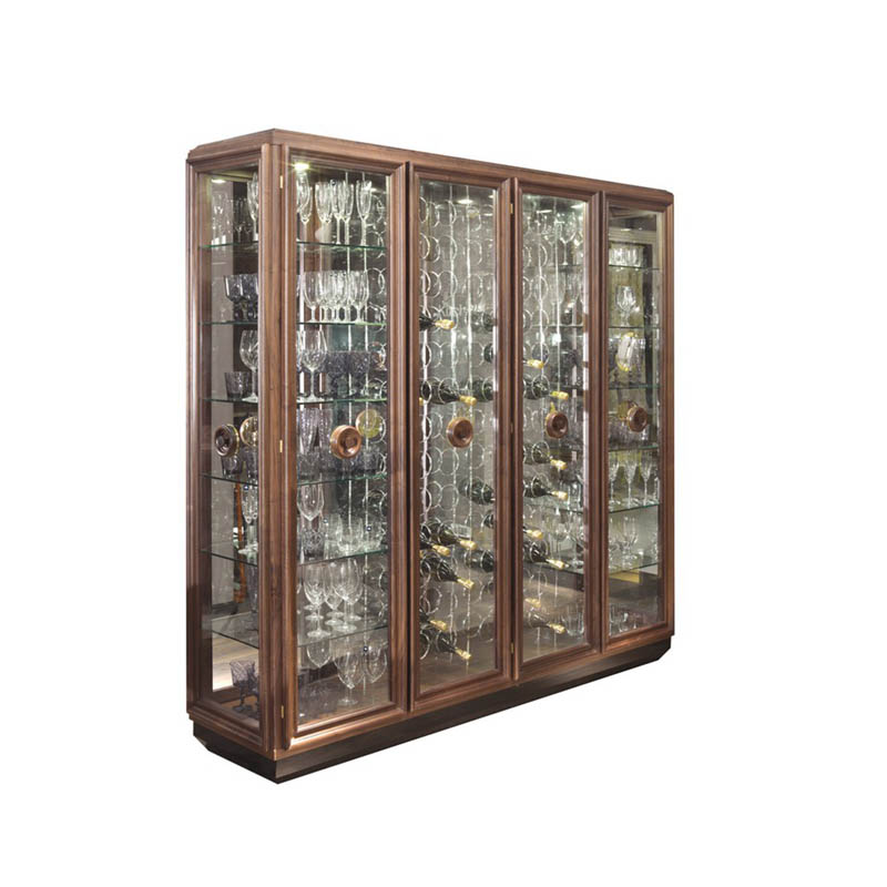 Virgilio Double-Face Glasscupboard 4 Doors • VG 714/DB-PLINTH